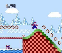 Refizeram o Sonic para o NES Jogabilidade do jogo SOMARI no NES