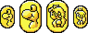 Moedas Yoshi e Moedas Peach em Super Mario Advance 2: Super Mario World - GBA