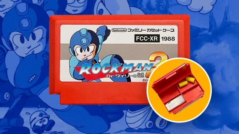 Estojo cartucho do Famicom de “Mega Man 2” será lançado em setembro no Japão! Incluindo 10 adesivos.