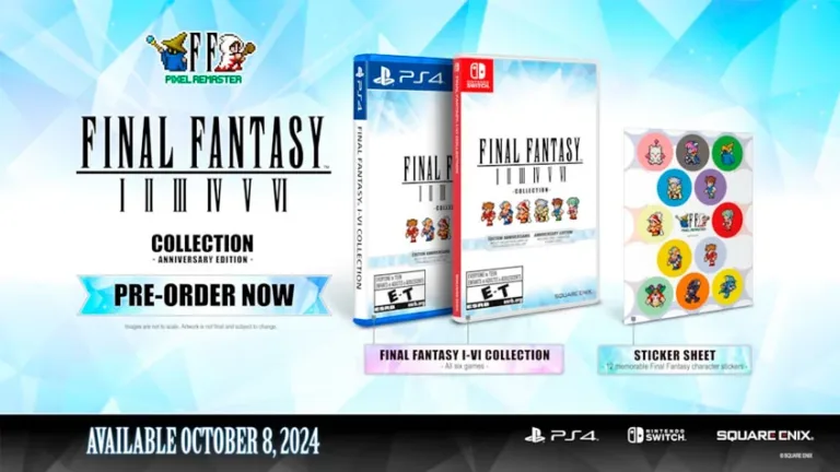 FINAL FANTASY PIXEL REMASTER receberá nova edição física Edição de Aniversário