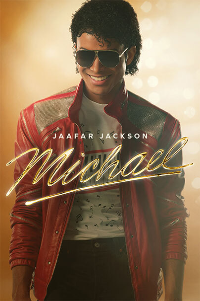 Poster oficial do Jaffar Jackson - Michael pela Lionsgate